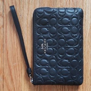 Coach Corner Zip Wristlet